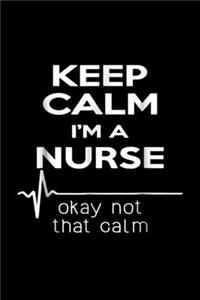 keep calm I'm a nurse okay not that calm