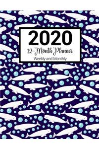 2020 12-Month Planner Weekly and Monthly