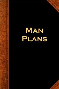 2020 Weekly Planner For Men Man Plans Vintage Style 134 Pages
