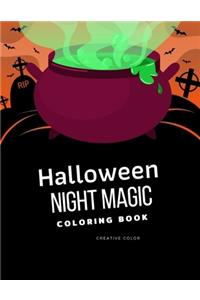 Halloween Night Magic Coloring Book