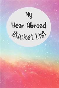 My Year Abroad Bucket List: Novelty Bucket List Themed Notebook