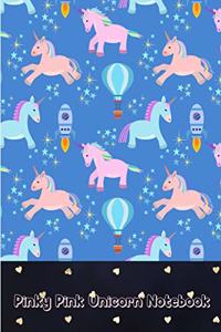 Pinky Pink Unicorn Notebook