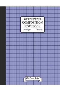 Graph paper composition notebook