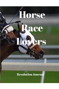 Horse Race Lovers Resolution Journal