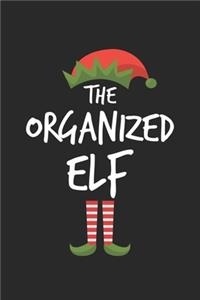 Funny Organized Elf Christmas Notebook Gift