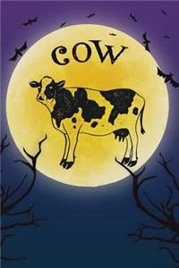 Cow Notebook Halloween Journal
