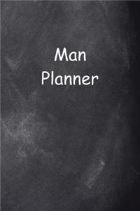 2019 Weekly Planner For Men Man Planner Chalkboard Style