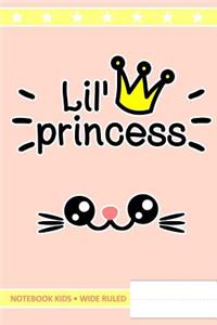 Lil' Princess Notebook Kids Wide Ruled