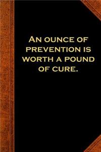 2019 Weekly Planner Ben Franklin Quote Ounce Prevention Vintage Style