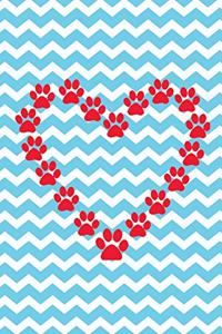 Paw Print Heart