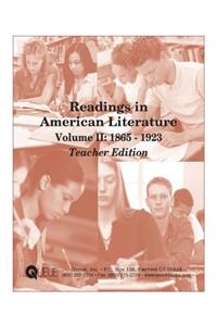 Readings in American Literature Volume II