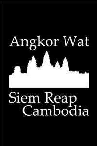 Angkor Wat in Siem Reap Cambodia - Lined Notebook with Black Cover