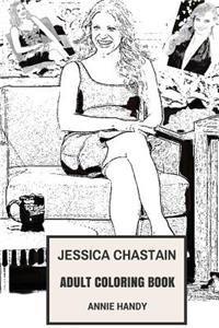 Jessica Chastain Adult Coloring Book