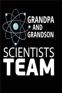 Grandpa and Grandson Scientists Team