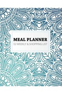 Meal Planner 52 Weekly & Shopping List