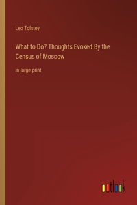 What to Do? Thoughts Evoked By the Census of Moscow