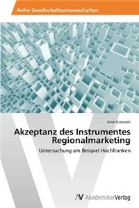 Akzeptanz des Instrumentes Regionalmarketing