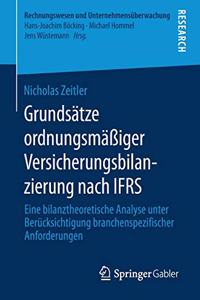 Grundsätze Ordnungsmäßiger Versicherungsbilanzierung Nach Ifrs