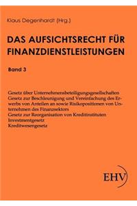 Aufsichtsrecht über Finanzdienstleistungen