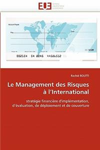 Le Management Des Risques � l''international