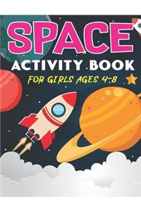 Space Activity Book for Girls Ages 4-8