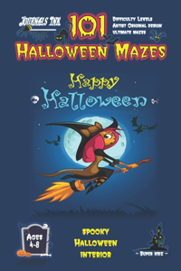 Halloween Maze Book for Kids Ages 4-8