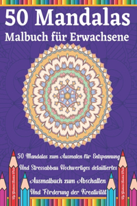 50 Mandalas Malbuch für Erwachsene