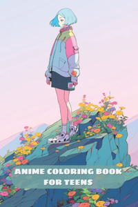 Anime Coloring Book for Teens