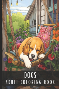 Adult Coloring Book Dogs