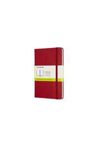 MEDIUM PLAIN HARDCOVER NOTEBOOK SCARLET