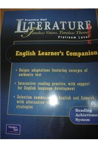 Prentice Hall Literature: Timeless Voices Timeless Themes 7 Edition English Learner's Companion Grade 10 2002c