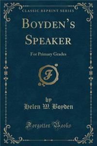 Boyden's Speaker