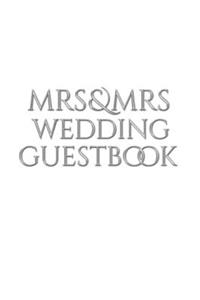 Mrs and Mrs wedding stylish Guest Book