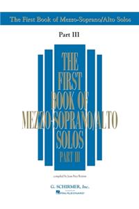 First Book of Mezzo-Soprano Solos - Part III