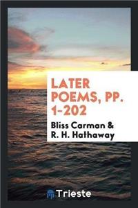 Later Poems, Pp. 1-202