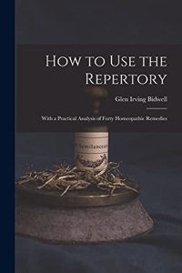 How to Use the Repertory