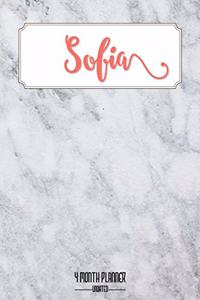 Sofia 4 month Planner Undated