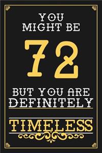 72nd Birthday Journal