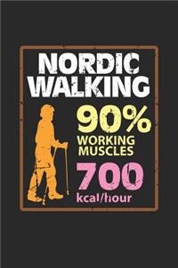 Nordic Walking: Outdoor Sport Dot Grid Journal, Diary, Notebook 6 x 9 inches with 120 Pages