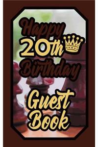 Happy 20th Birthday Guest Book