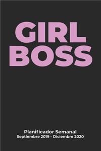 GIRL BOSS Planificador Semanal Septiembre 2019 - Diciembre 2020