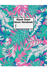 Blank Sheet Music Notebook