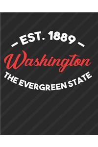 Washington The Evergreen State Est 1889