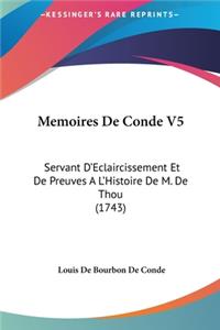 Memoires de Conde V5