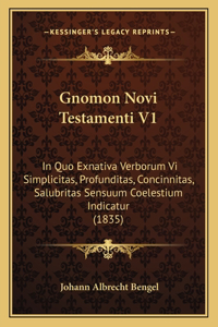 Gnomon Novi Testamenti V1
