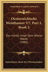 Oesterreichische Weisthumer V7, Part 1, Book 2