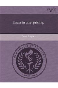 Essays in Asset Pricing