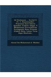 Ad Orationem ... Invitat E. Fr. C. Rosenmueller