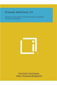 Plenary Meetings, V3