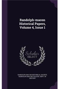 Randolph-macon Historical Papers, Volume 4, Issue 1